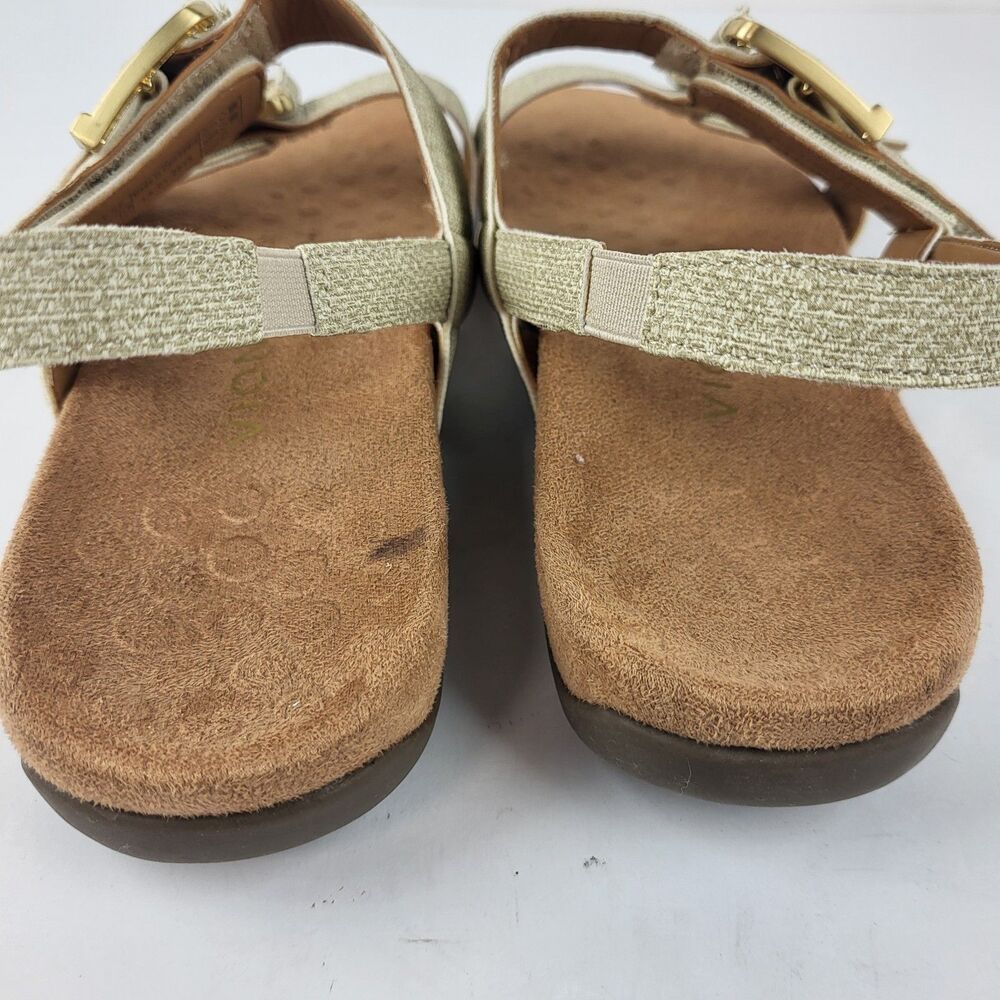 Vionic Women's Reese Oatmeal Beige Synthetic  Slingback Sandals Size 8 - Picture 4 of 10